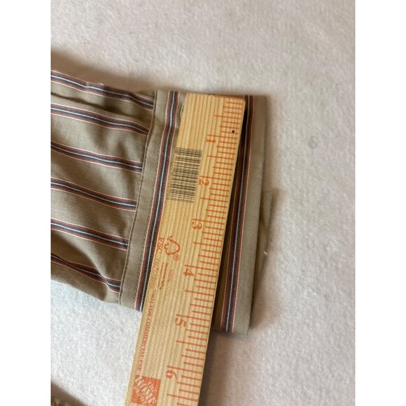Vintage Pilcro Beige & Red Striped Button-Up Shirt - Picture 10 of 14